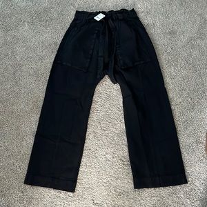 Free people Sky Rider straight wide leg black pants